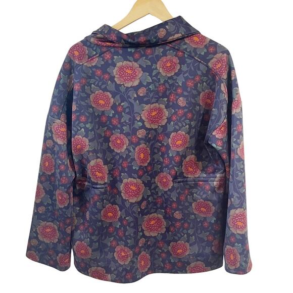 Anthropologie Saturday Sunday Small Floral Pullover Cinched Waist Sweatshirt - Picture 3 of 7